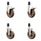 Service Caster 5 Inch 316SS High Temp Glass Filled Nylon 1-5/8 Inch Stem Caster Lck Brake, 2PK SS316TTLEX20S514-GFNSHT-2-S-2-158 - alternate 3